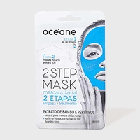 Máscara Facial 2 Etapas Dual-Step Mask Bambu, Océane, Branco | R$7