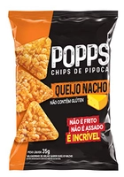 Popps Chips De Pipoca Queijo Nacho Roots To Go, 1 Unidade De 35G