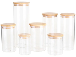 Potes de Vidro Herméticos Brinox Ekko 7 Peças