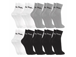Kit Com 10 Pares De Meias Algodão Cano Curto Mash