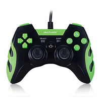 CONTROLE GAMER PS3/PC PRETO/VERDE JS091