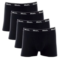 Kit 4 Cuecas Boxer Masculinas Pretas G