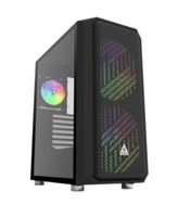 Gabinete Gamer Montech Air X ARGB, Mid Tower, Vidro Temperado, BLACK, E-ATX, Sem Fonte, Com 3 Fans