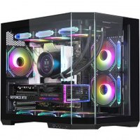 Gabinete Gamer SuperFrame Void, Mid Tower, Vidro Temperado, M-ATX, Black, Sem Fonte, Com 3 Fans, SF-CS-VDMAB3F