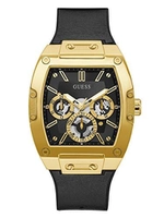 Relógio Masculino GUESS 43mm Preto e Dourado