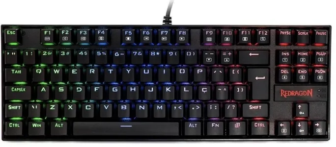 Teclado Mecânico Gamer Redragon Kumara, Anti-Ghosting, RGB, Switch Outemu Brown, ABNT2, Preto, PT - K552RGB-1 (PT-BROWN)