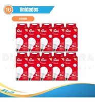 Kit 10 Lampada Led 9w Bulbo Branco Frio 6500k Marca Kian Luz Branco-frio 110v/220v