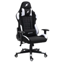 Cadeira Gamer SuperFrame Speed, Reclinável, Tecido, Preto e Branco