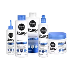 Kit Crescimento SOS Bomba Original Ativador de Cachos e Tônico Salon Line