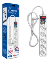 Filtro De Linha Extensão Clamper Energia 5 Transparente Lcf