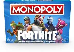 Jogo Monopoly Fortnite Hasbro Gaming Azul/vermelho/branco R$ 90