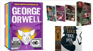 [AME R$35][Combo] Essencial Sherlock Holmes + Aventuras Extraordinárias + Obras George Orwell