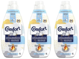 Kit Amaciante Comfort Concentrado com 3 unidades de 1L cada | R$ 30