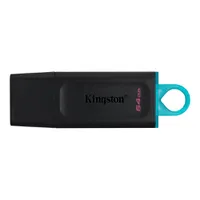 Pen Drive DataTraveler Exodia 64GB Kingston com Conexão USB 3.2, Preto