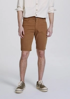 Bermuda Masculina Em Sarja Com Elastano - Marrom