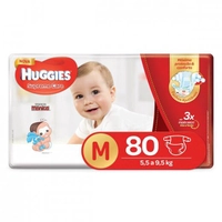 Fraldas Huggies Turma da Mônica Supreme Care M - 80un. - R$50
