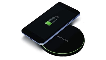 Carregador Sem Fio Wireless Ultra Rápido Preto 10W Multilaser