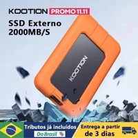 SSD Externo Kootion 2000 MB/s USB-C e USB-A 1TB 