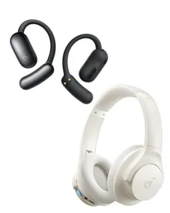 Fone de Ouvido Esportivo soundcore AeroFit 2 IA da Anker & Q11i Headfone Bluetooth
