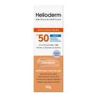 Protetor Solar Facial Helioderm FPS50 Com Cor 50g