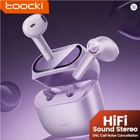 [Taxa Inclusa/Moedas R$35] Fone Bluetooth Toocki HiFi, Bluetooh 5.3, ENC,  IPX4