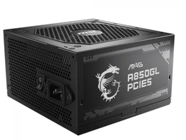 Fonte MSI MAG A850GL PCIE5, 850W, 80 Plus Gold, PFC Ativo, Full Modular, Preto, MAG A850GL PCIE5