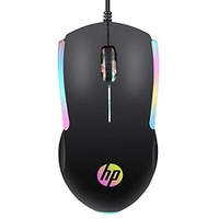Mouse HP Gamer USB M160 Preto - Sensor Óptico Ambidestro Resoluções até 1000 DPI e Iluminação Multicolor - 7ZZ79AA