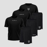 [P-M-G] Kit 6 Peças Dry 3 Camisetas e 3 Bermudas Alpha Co [R$27 cada]