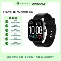(Com moeda 87,80) Haylou relógio s6 smartwatch 2.01 