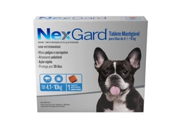 [ PRIME ] NexGard Antipulgas e Carrapatos para Cães de 4,1 a 10kg, 1 tablete