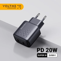 [Moedas R$ 10/App]  Carregador Rápido Voltme 20W