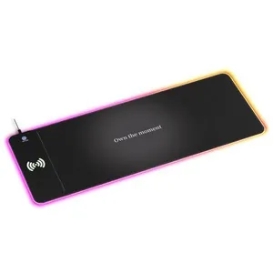 Mouse Pad RGB Grande 15W, Antiderrapante, 17 Modos