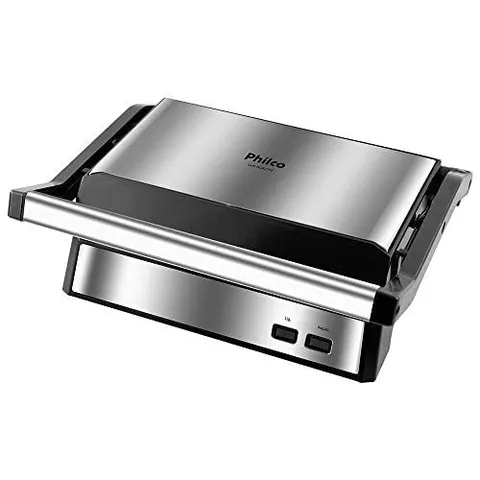 Grill e Sanduicheira Philco 2 em 1 Inox 220V
