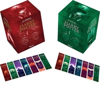[Ame R$ 98 / Ame SC 70]Box Harry Potter Premium Vermelho/Verde - 7 Livros em Capa Dura: 7 Marcadores