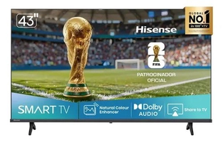 Smart TV 43" FHD Hisense com HDR10 e Alexa
