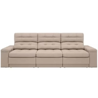 Sofá Retrátil Reclinável 4 Lugares DDS Next Brunello com Almofadas Fixas 230 CM