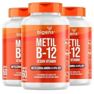 [REC | +POR- | R$ 44,88] Kit Vitamina B-12 Metilcobalamina 3x 60 Cápsulas