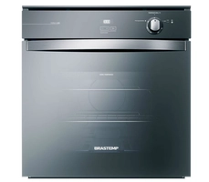 Forno de Embutir a Gás Brastemp 78 Litros Cor Inox Espelhado com Grill e Timer Touch - BOA84AR | R$ 1699