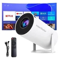 Projetor Interestelar Hy300 Mini Branco Netflix Wi-fi