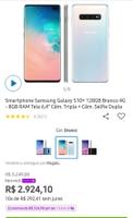 [Clube da LU] Smartphone Samsung Galaxy S10+ 128GB Branco 4G | R$2924