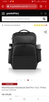 Mochila para Notebook Dell Pro 15.6 - Preto | R$ 176