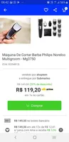 Máquina De Cortar Barba Philips Norelco Multigroom - Mg3750 -