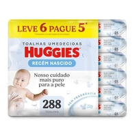Kit Lenços Umedecidos Huggies Recém Nascido