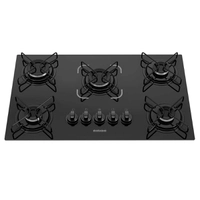 Cooktop 5 Bocas a Gás Preto Bivolt