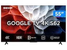 Smart TV 55" SEMP 4K LED 55S62 Google TV AiPQ Pro Google Assistente