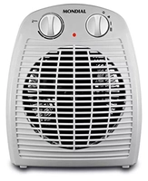 Aquecedor de Ar Mondial, 110V ou 22OV, Cinza, 1500W - A-08