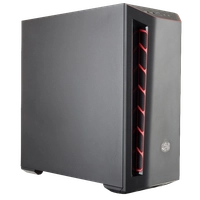 Gabinete Gamer Cooler Master Masterbox MB501L, Mid Tower, Black, Sem Fonte, Com 1 Fan, MCB-B501L-KNNN-S00-RED