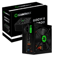 Fonte Gamemax, 600W, 80 Plus White, PFC Ativo 