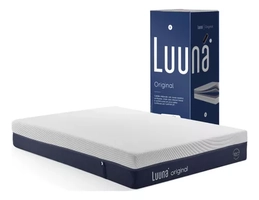 Colchão Luuna Original Branco E Azul Casal 4 Espumas
