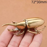 [Taxa inclusa] Besouros de latão, ornamento, simulação de insetos, decorações de mesa, presentes colecionáveis